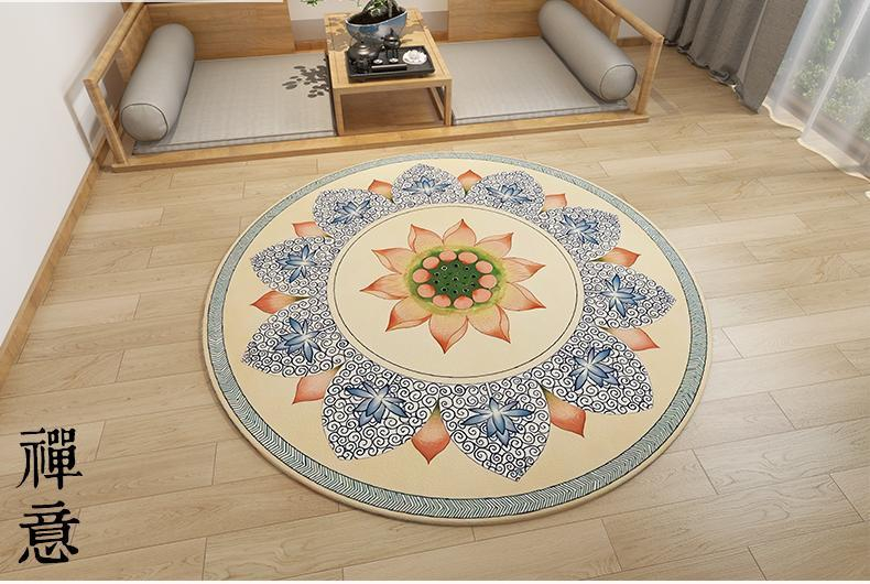 新中式地毯 中国风地毯 梅兰竹菊地毯