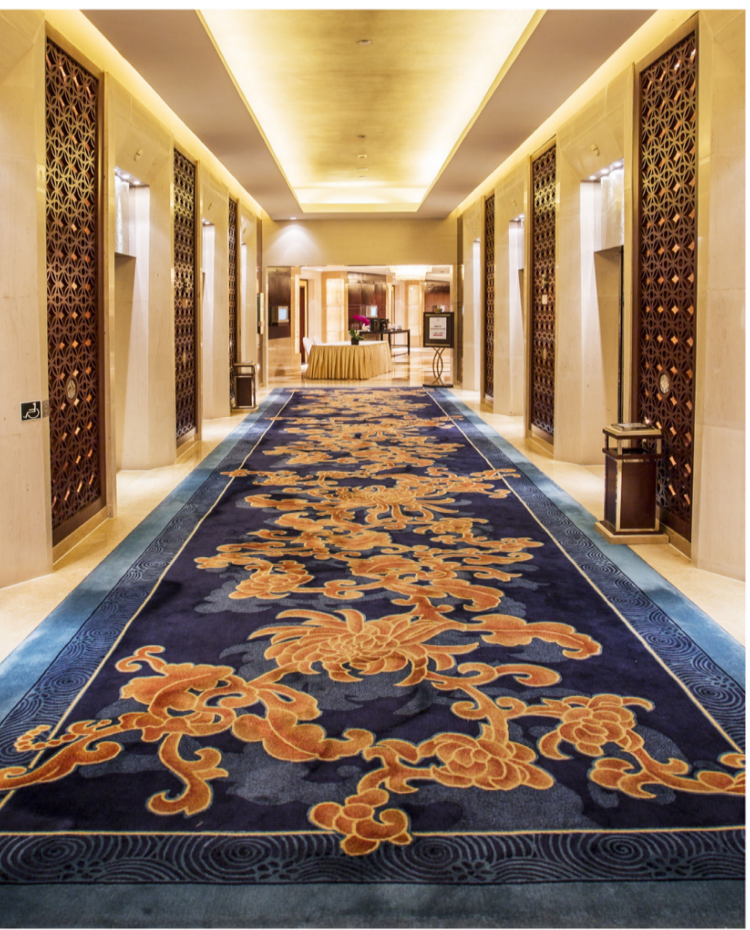 工程案例-走廊手工地毯